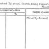 Protestant Episcopal Church-Young People's Fellowship