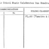 Public School Music Celebrates One Hundredth Anniversary