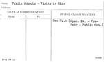 Public Schools - Visits to Site