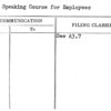 Public Speaking Course for Employees
