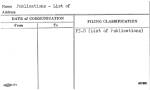 Publications - List of