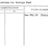 Publications re: Savings Fund