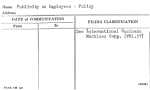 Publicity on Employees - Policy