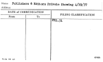 Publishers & Editors Private Showing 4/19/37