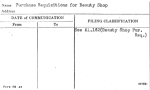 Purchase Requisitions for Beauty Shop