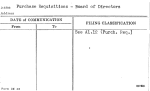 Purchase Requisitions - Board of Directors