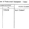 Purchase of Restaurant Equipment - Labor