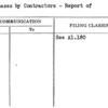 Purchases by Contractors - Report of