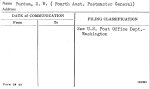 Purdum, S.W. (Fourth Asst. Postmaster General)