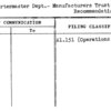 Quartermaster Dept.- Manufacturers Trust Co. - Recommendations