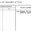 Quarters for Department of Press