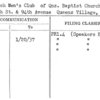Qubach Men's Club of Qns. Baptist Church