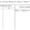 Queens Village Methodist Church -Women's Auxiliary
