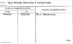 Race Between Education & Catastrophe