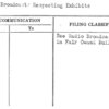 Radio Broadcasts Respecting Exhibits
