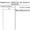 Radio Commentators, Publicity and Special Events Personnel
