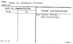 Radio vs. Newspaper Coverage