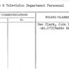 Radio & Television Department Personnel