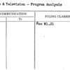 Radio & Television - Program Analysis