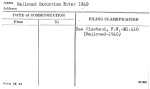 Railroad Excursion Rates 1940