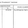 Railroad Presidents' Luncheon