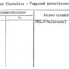 Railroad Timetables - Proposed Advertisement
