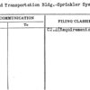 Railroad Transportation Bldg.-Sprinkler System