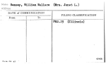 Ramsey, William Wallace (Mrs. Janet L.)