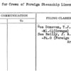 Rates for Crews of Foreign Steamship Lines