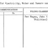 Rates for Electricity, Water and Sewers and Gas.