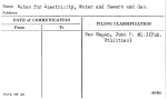 Rates for Electricity, Water and Sewers and Gas.