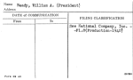 Ready, William A. (President)