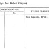 Receipt for Model Display