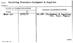 Receiving Procedure-Equipment & Supplies