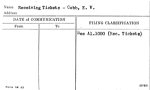 Receiving Tickets - Cobb, E.w.
