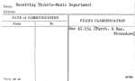 Receiving Tickets-Music Department