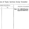 Reception & Guide Service Daily Calendar