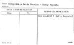 Reception & Guide Service - Daily Reports