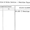 Reception & Guide Service - Overtime Reports