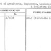 Record of Architects, Engineers, Landscape & Mural & Sculptors Contracts