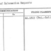Record of Information Requests