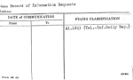 Record of Information Requests