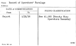 Record of Operators' Earnings