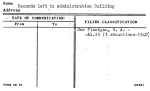 Records Left in Administration Building