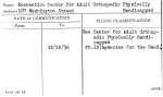 Recreation Center for Adult Orthopedic Physically Handicapped