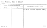 Redmond, Ella M. (Miss)
