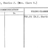 Reeder, Charles J. (Mrs. Clara R.)