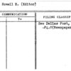 Rees, Howell E. (Editor)