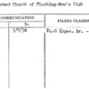 Reformed Church of Flushing-Men's Club