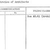 Registration of Architects
